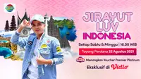 Program Jirayut Luv Indonesia tayang eksklusif di platform Vidio mulai 22 Agustus 2021. (Dok. Vidio)