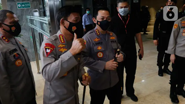 Komjen Pol Listyo Sigit Prabowo tiba di DPR RI