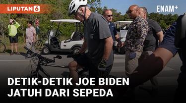 Walah! Presiden A.S Joe Biden Jatuh dari Sepeda