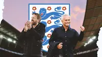Timnas Inggris - Graham Potter dan Jose Mourinho (Bola.com/Adreanus Titus)