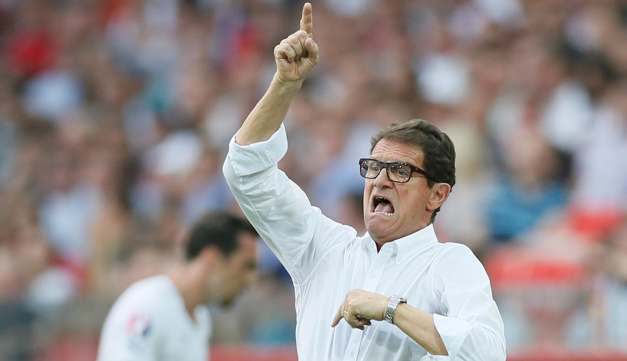 Fabio Capello saat memimpin Timnas Russia pada Kualifikasi Pial Eropa 2016 di Otkrytie Arena, Moscow, Russia, (14/6/2015). (EPA/Yuri Kochetkov)