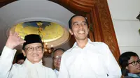 BJ Habibie dan Jokowi. (Liputan6.com/Herman Zakharia)