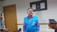 Kepala Perwakilan United Nations High Commission on Refugees (UNHCR), Thomas Vargas saat memberikan keterangan kepada wartawan di Jakarta. (Liputan6.com/Yopi Makdori)