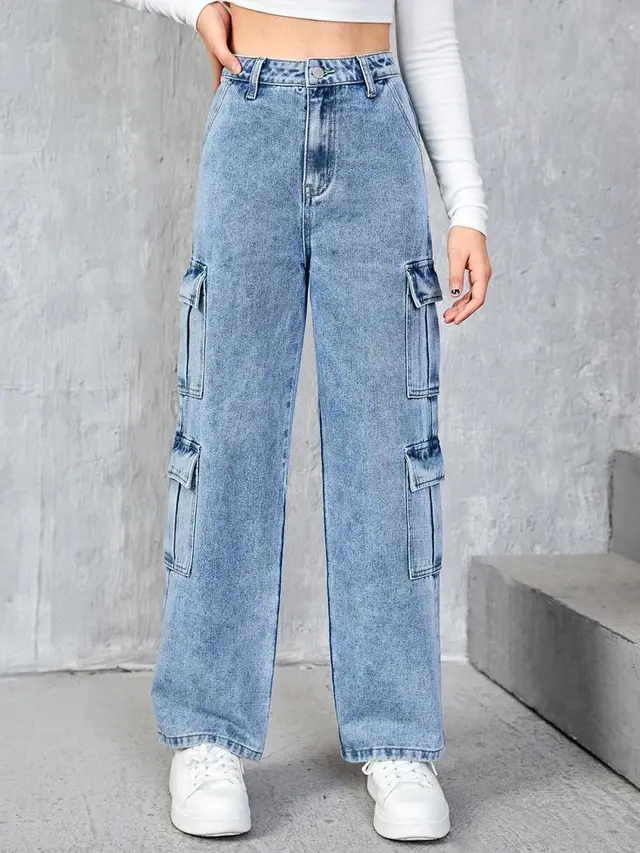 Celana Kargo Denim