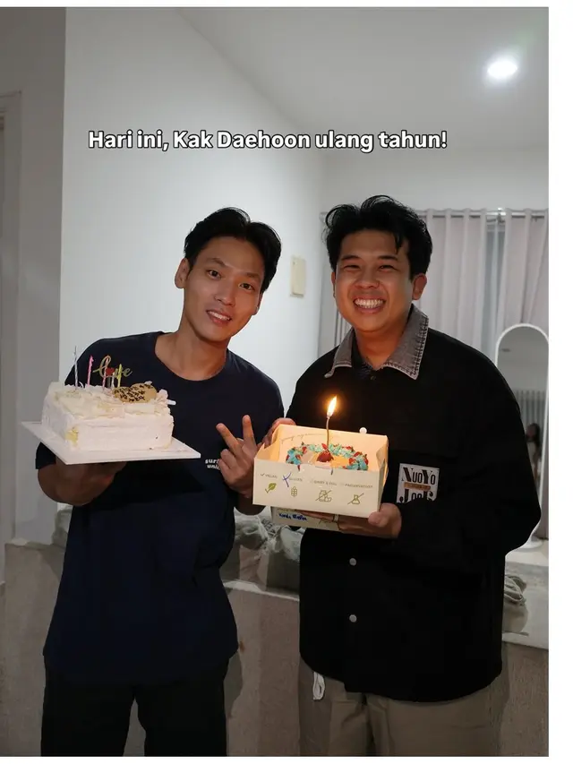 6 Potret Kejutan Ultah ke-32 Na Daehoon dari Orang Terdekat, Jule Tidak Hadir
