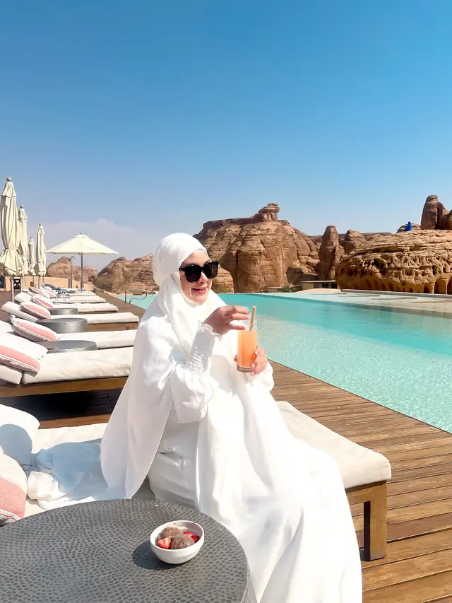 Usai Jalani Umrah, Ini 7 Momen Baby Moon Anisa Rahma Bersama Suami di AlUla