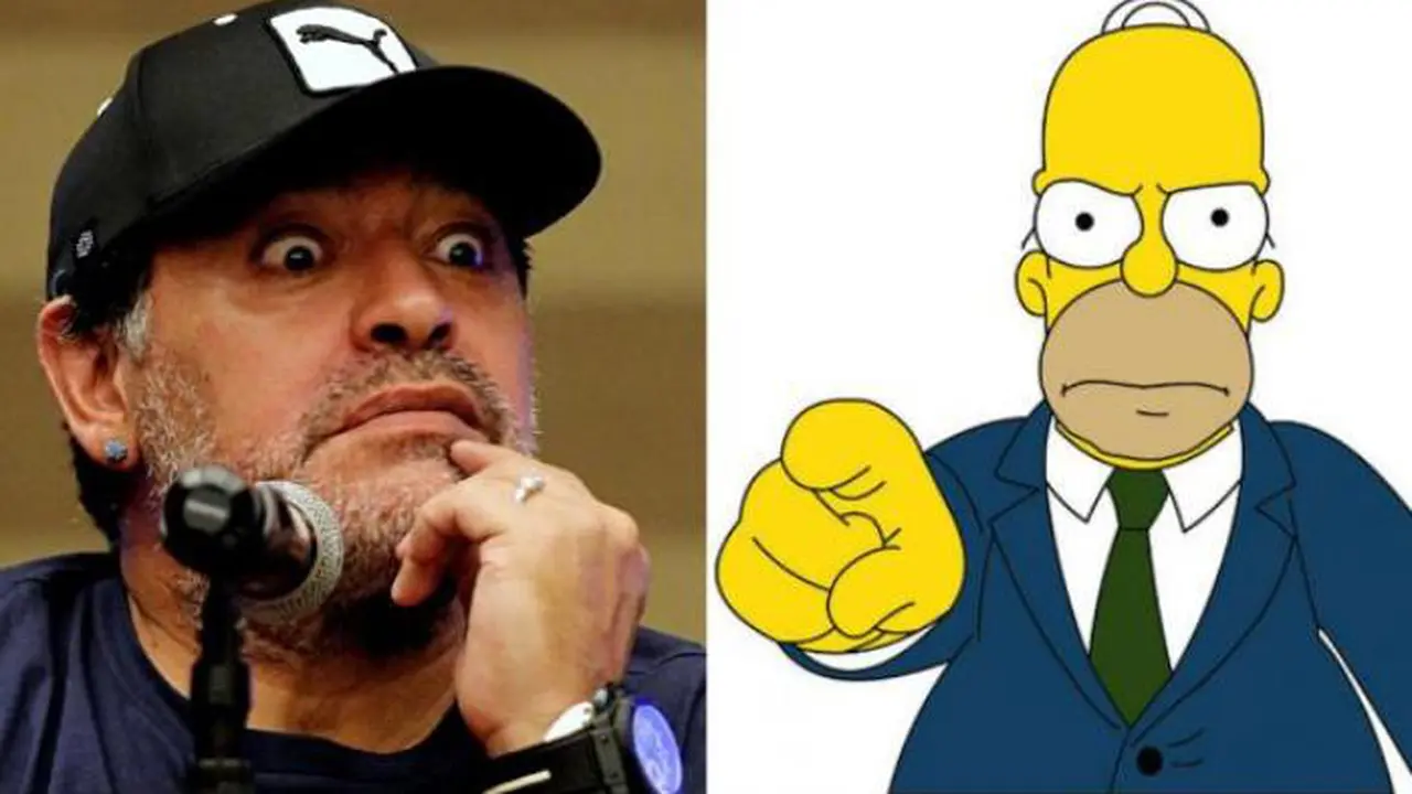 Diego Maradona dan Homer Simpsons
