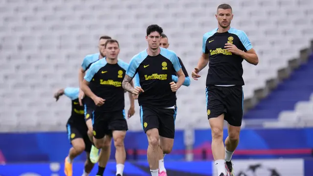 Latihan Inter Milan Jelang Final Liga Champions
