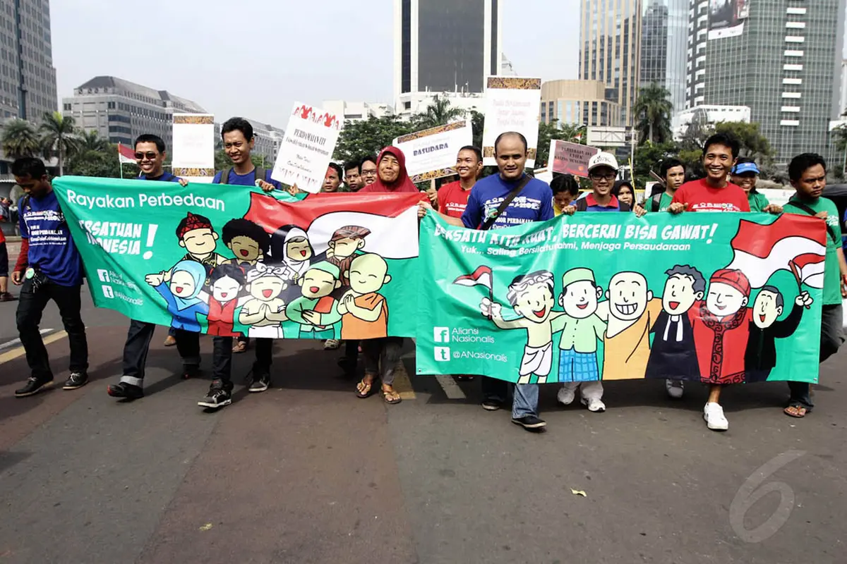 Aksi Pawai Peringati Hari Toleransi Internasional
