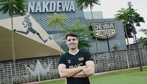 Dewa United mendapatkan tambahan amunisi jelang putaran kedua BRI Super League 2025/2026. Klub berjuluk Banten Warriors itu merekrut Vico Duarte dengan status pinjaman dari Malut United hingga akhir musim. (Bola.com/Dok. Vico Duarte)