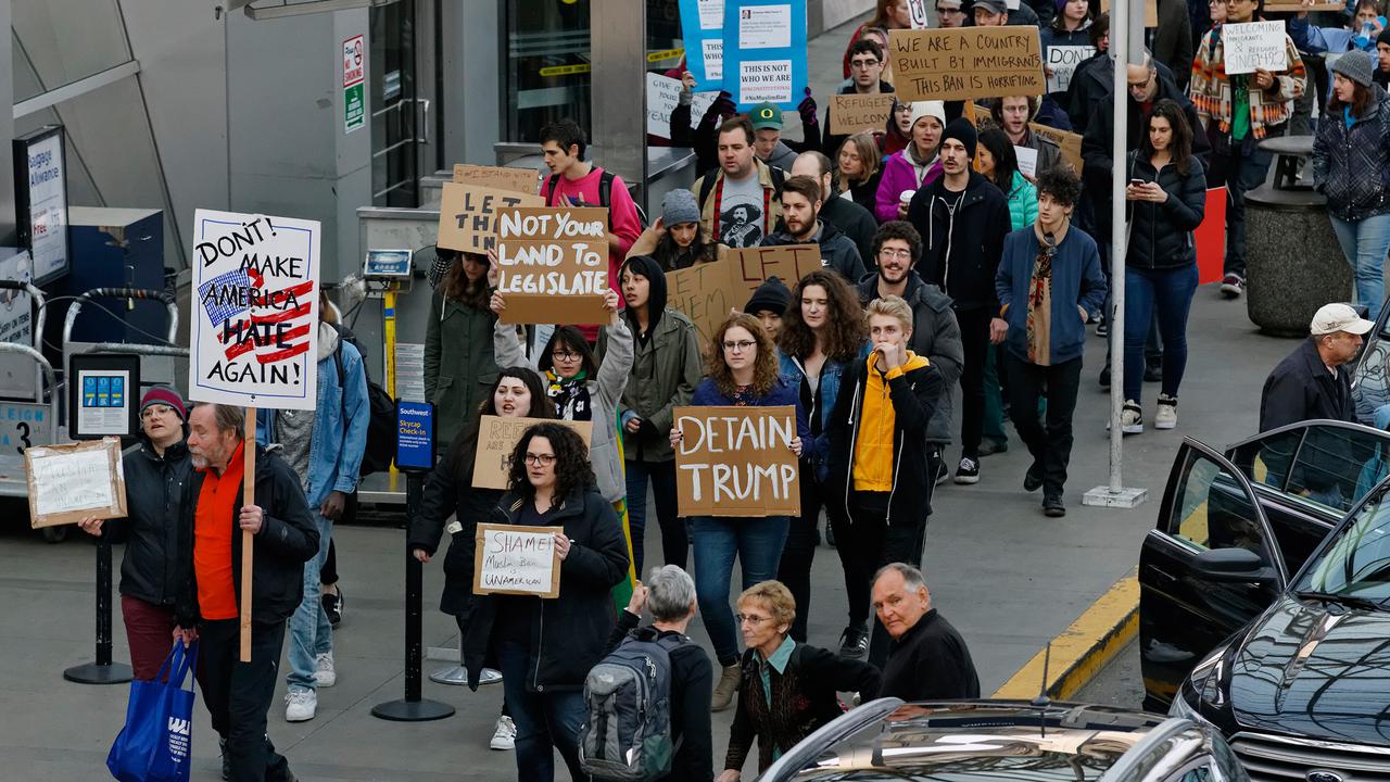 20170128-Protes Kebijakan Imigrasi Donald Trump-AS