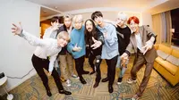 BTS dan Steve Aoki (Twitter/steveaoki)