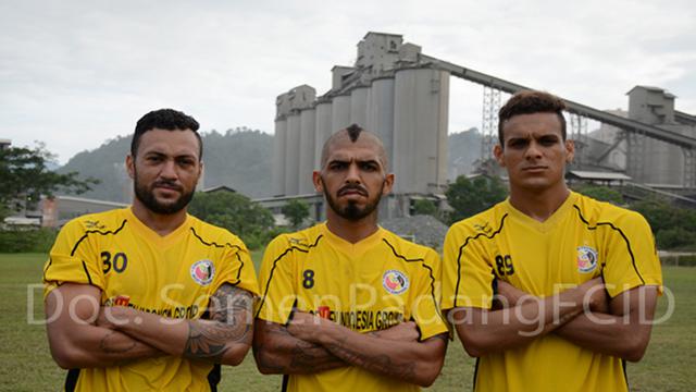 Marcel Silva Sacramento (kiri), Diego Messias, dan Cassio Francisco de Jesus (kanan)