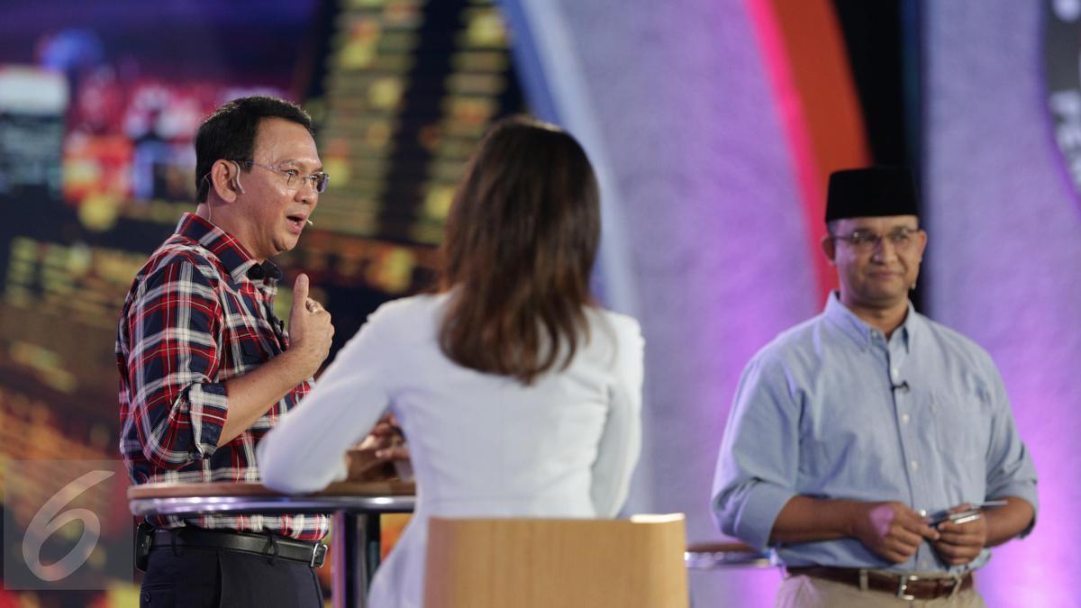 Hasil Quick Count SMRC 82,1%: Ahok 41,6%, Anies 58,4%