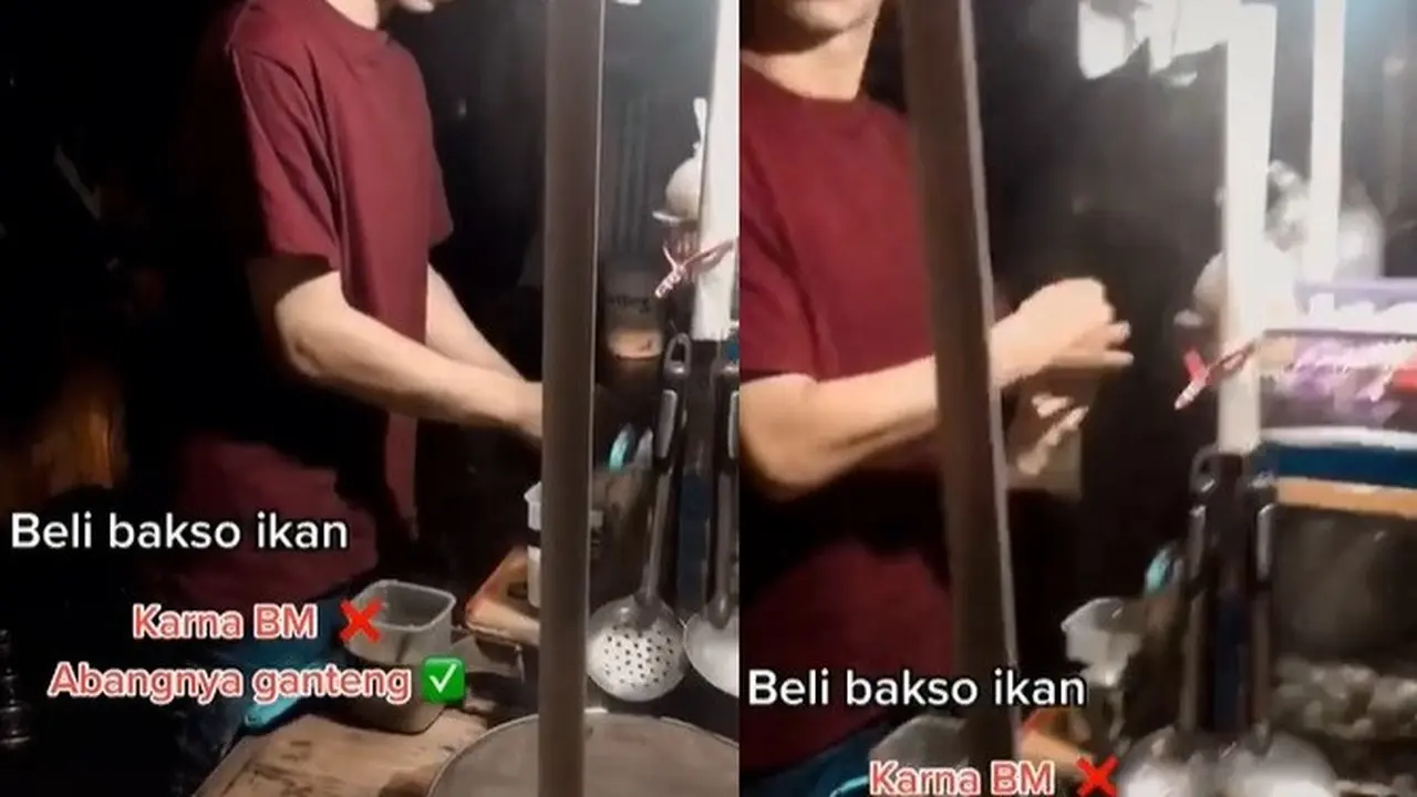 tukang bakso mirip Rafi Ahmad