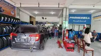 PT Speedwork Solusi Utama (SSU) sebagai distributor tunggal ban Primewell meresmikan flagship store pertama Primewell di Indonesia. (ist)
