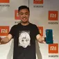 Country Director Xiaomi Indonesia Alvin Tse memamerkan Xiaomi Mi Note 10 Pro yang dirilis di Indonesia, Sabtu (4/1/2020). Liputan6.com/Agustin S. Wardani