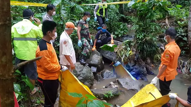 Korban Ahmad Fatoni ditemukan dalam keadaan meninggal dunia. (Foto: Liputan6.com/Polres Wonosobo/Muhamad Ridlo)