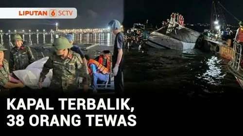  Kapal Wisata Terbalik Diterjang Badai, 38 Orang Tewas