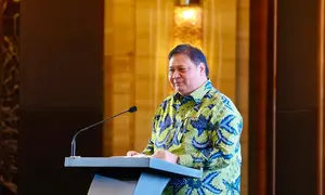 Menteri Koordinator Bidang Perekonomian Airlangga Hartarto selaku Ketua Komite Kebijakan Pembiayaan bagi Usaha Mikro, Kecil, dan Menengah (UMKM). (Dok Kemenko Perekonomian)