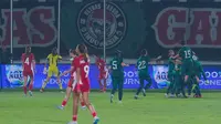 Timnas Indonesia Putri saat bertemu Pakistan pada matchday kedua Grup D Kualifikasi Piala Asia 2026 di Stadion Indomilk Arena, Tangerang hari Rabu (02/07/2025) malam WIB.