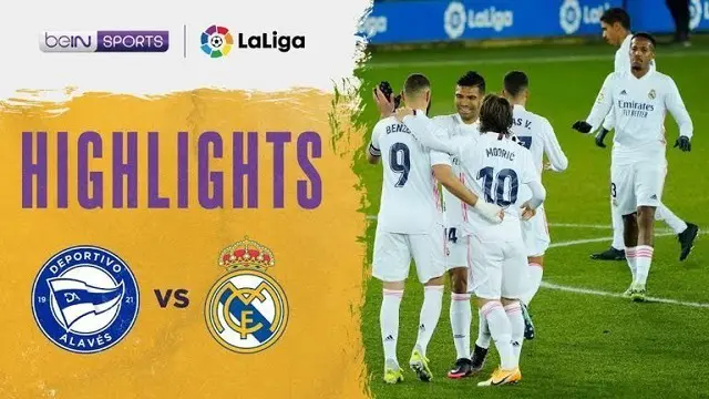 Berita video highlights laga pekan ke-20 Liga Spanyol 2020/2021 antara Real Madrid melawan Deportivo Alaves yang berakhir dengan skor 4-1, Minggu (24/1/2021) dinihari WIB.