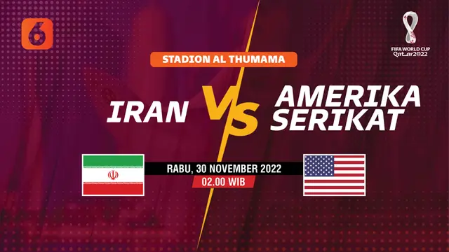 PIALA DUNIA 2022  Iran vs Amerika Serikat