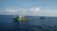 Kapal-kapal pencuri ikan asal Filipina itu ditangkap di Ternate, Morotai, dan lain-lain. (Dok. Guspurla Koarmatim)
