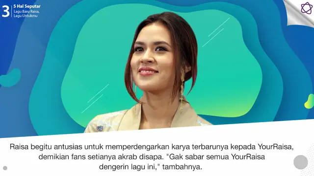 [Bintang] 5 Hal Seputar Lagu Baru Raisa, Lagu Untukmu