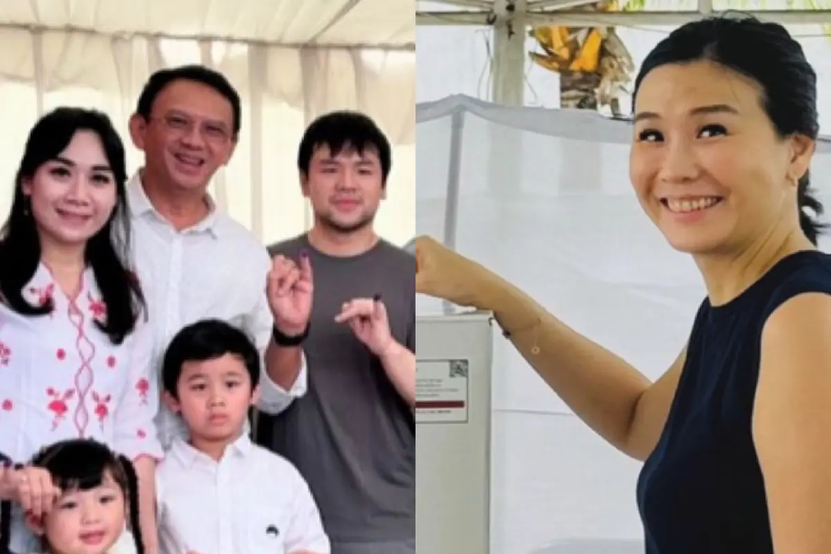 Potret Gaya Istri dan Mantan Istri Ahok  saat Nyoblos Pilkada Jakarta 2024