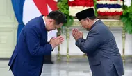 Prabowo Dianugerahi Medali Kehormatan Angkatan Bersenjata Thailand