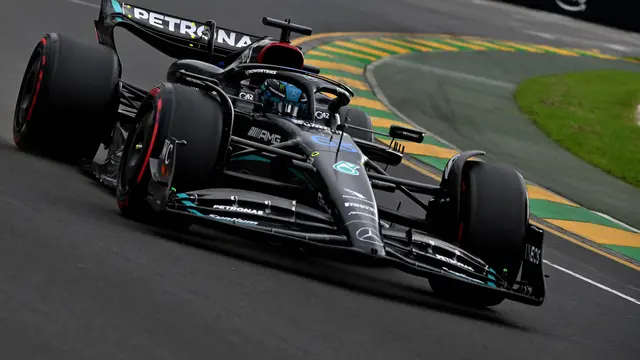 George Russel pada kualifikasi Formula 1 2023 GP Australia