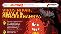 Infografis Virus Nipah, Gejala dan Pencegahannya. (Liputan6.com/Abdillah)