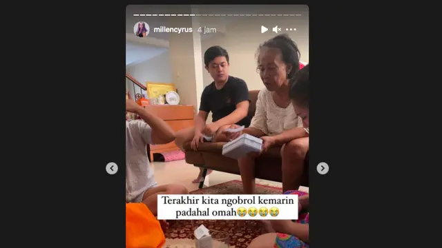 Millen Cyrus Kabarkan Sang Nenek Meninggal Dunia. (instagram.com/millencyrus)