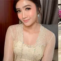 Lewat akun Instagramnya, Febby Rastanty mengunggah beberapa slide foto dirinya saat menjadi bridesmaid. [@febbyrastanty]