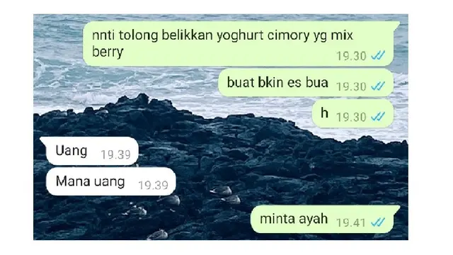 6 Chat Kakak dan Adik saat Bahas Makanan Ini Bikin Gemas