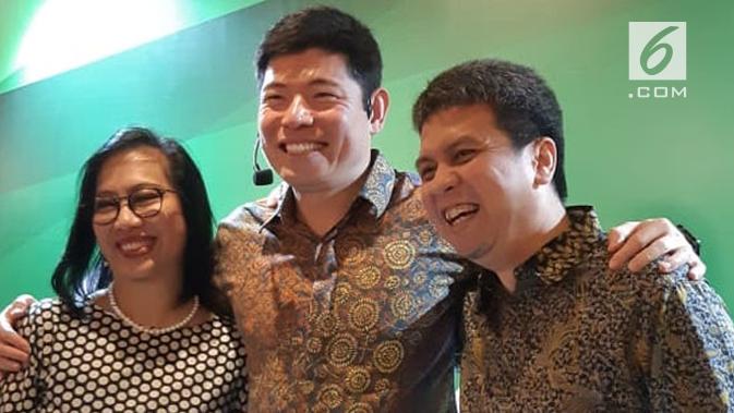 Neneng Goenadi, Managing Director of Grab Indonesia; Anthony Tan, Co-Founder and CEO Grab; dan Ridzki Kramadibrata, President of Grab Indonesia. /Agustin Setyo W