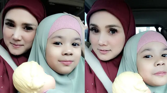 6 Potret Gemas Safeea Anak Mulan Jamela Pakai Hijab, Dipuji Cantik