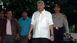 MS Kaban dipanggil terkait kasus korupsi Pengadaan Sistem Komunikasi Radio Terpadu (SKRT) untuk saksi Anggoro  di gedung KPK, Jakarta, Kamis (27/2/2014) (Liputan6.com/JohanTallo).