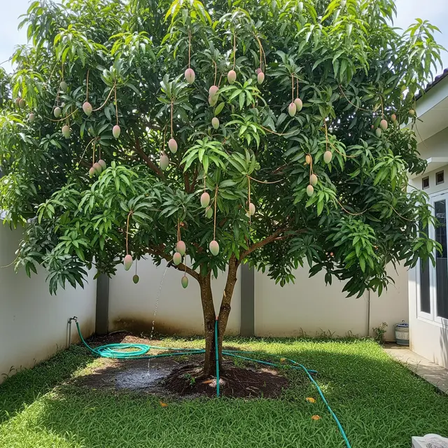 9 Cara Merangsang Pohon Mangga Berbuah Lebat di Halaman Rumah Tipe 36