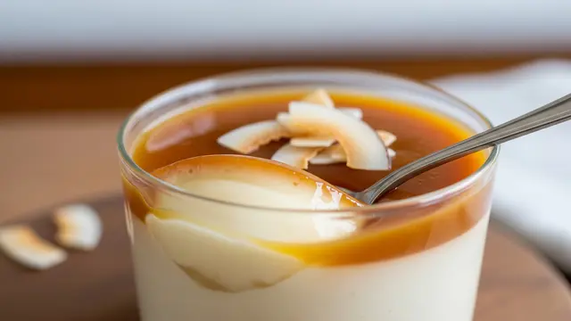 Puding Roti Karamel Santan