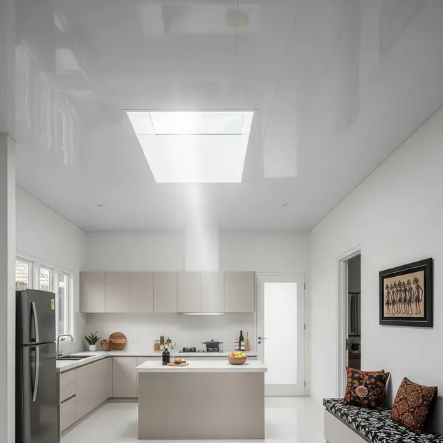 9 Model Dapur Plafon PVC, Bikin Interior Tampak Modern dan Estetik