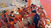 2 kapal vietnam pelaku illegal fishing ditangkap di Laut Natuna Utara. (Foto: Liputan6.com/Ajang Nurdin)