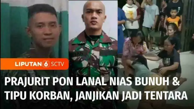 Pembunuhan sekaligus penipuan diduga dilakukan salah seorang prajurit POM Lanal Nias, Sumatra Utara, terungkap. Korban pembunuhan yang tidak lulus calon bintara TNI AL dibunuh tersangka di wilayah Padang, Sumatra Barat.