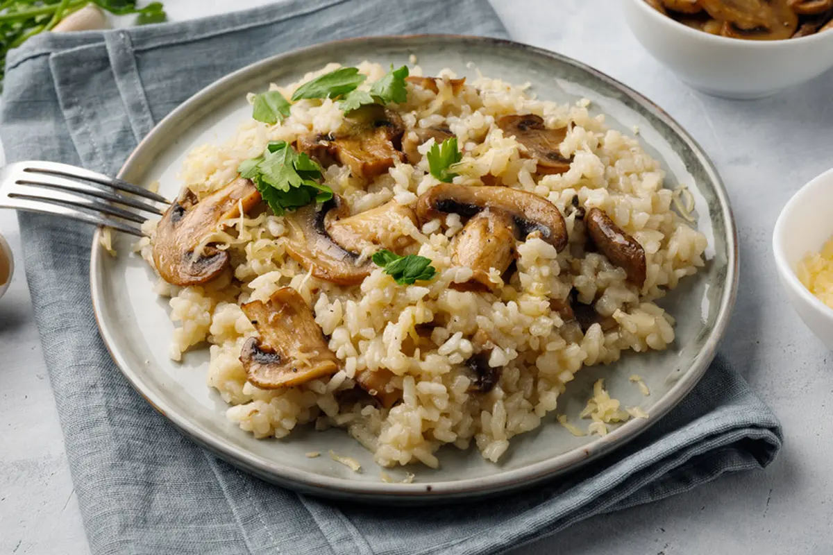 risotto jamur