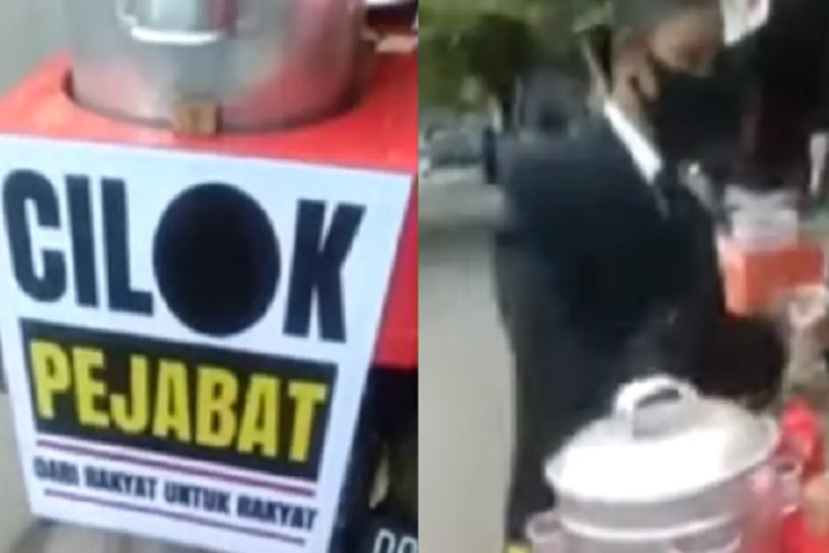 Pedagang Cilok Nyentrik