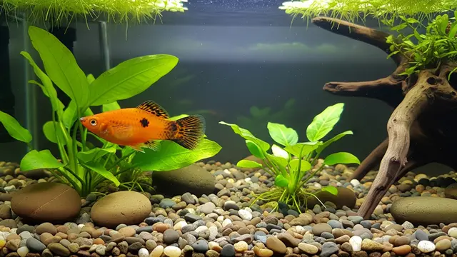 Ilustrasi ikan Platy (Xiphophorus maculatus)