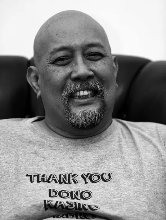 Komedian senior, Indro Warkop, drop saat lebaran. (Deki Prayoga/Bintang.com)