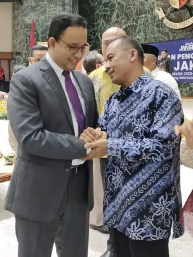 Ketua Umum PWI Pusat Atal Depari dan Gubernur DKI Jakarta Anies Baswedan