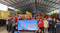 Deklarasi dukungan Prabowo-Gibran oleh komunitas Supir Truk Indramayu. (Ist)